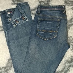Farm Girl "Gracie Button Bootcut"Jeans Size 5Tall